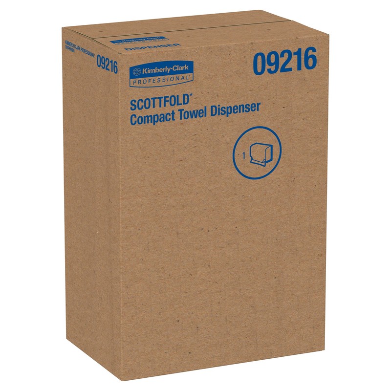 Scottfold Compact Paper Towel Dispenser (09216), Small Towel Dispenser, Stainless