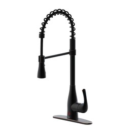 Bio Bidet FLOW Touchless Kitchen Faucet with Pull Down Sprayer, Spring Neck, Single Handle, Oil Rubbed Bronze