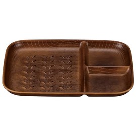 Showa NH home Wood Grain Toast Plate (CC) Brown Size: Approx. W19.8 D2.6 H2 79679