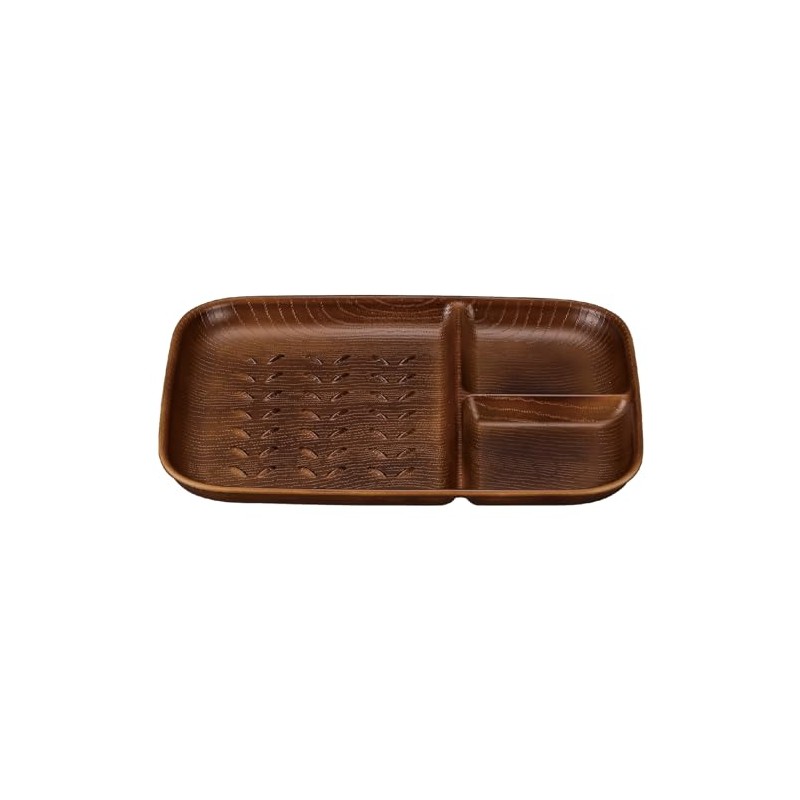Showa NH home Wood Grain Toast Plate (CC) Brown Size: