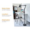 Bostitch Office VLF100F Swing Arm Metal Floor Lamp, 72" Tall