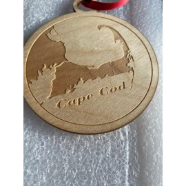 Handmade Cape Cod 4" Ornament Made from Sustainable Wood