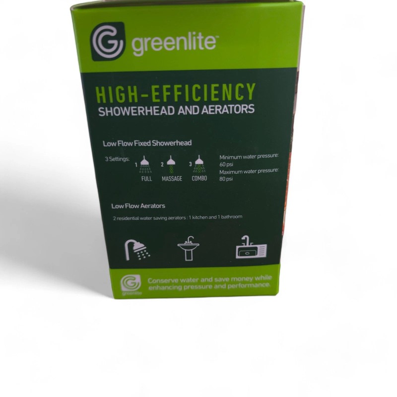 SeeTitle Greenlite Water Saving Kit Low FLow Shower Head &