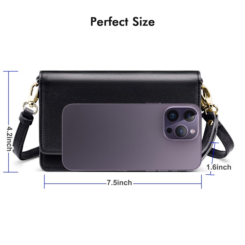 nuoku Women Small Crossbody Bag Cellphone Purse Wallet with RFID