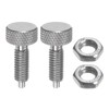 sourcing map 2Pcs Spring Plunger with Knurled Handle M6x1 Pin