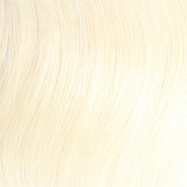 hair2heart Tape In Extensions Real Hair 50 cm 2.5 g Strands Wavy Colour 60 Platinum Blonde Pack of 20