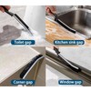 Techson 5 Pack Hard Bristle Crevice Cleaning Brushes with Long