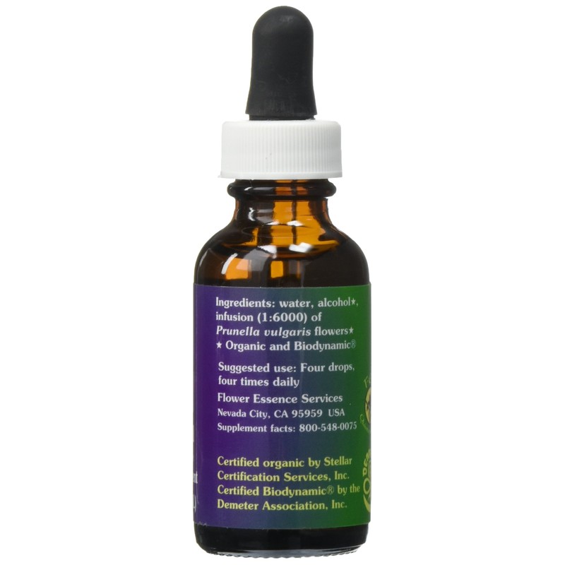 Flower Essence Services FES Quintessentials Self-Heal Supplement Dropper, 1 Ounce