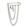 Silver Safety Pin Brooch Star Pins for Clothes Fashion Decorative