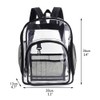 Clear Backpack Stylish Large Capacity Waterproof PVC Transparent Backpack for