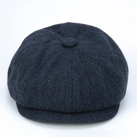 FORUHOO Baby Children's Flat Cap Tweed Boys' Flat Cap Newsboy Gatsby Cap, navy