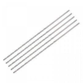 sourcing map 5 Pcs 1.6mm Mini Micro Twist Drill Bits, High-Speed Steel Straight Shank Extra Long Drill Bit 100mm for Aluminum Alloy