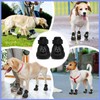 SlowTon Zapatos para Perros Antideslizantes y Transpirables, Sandalias Reflejantes para