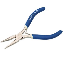 H&S 3 x Chrome Plated Jewellery Making Beading Mini Pliers Tools Kit Set Long Round Nose