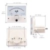 Heschen 85C1-20mA Rectangle Panel Mounted Current Meter Ammeter Tester DC