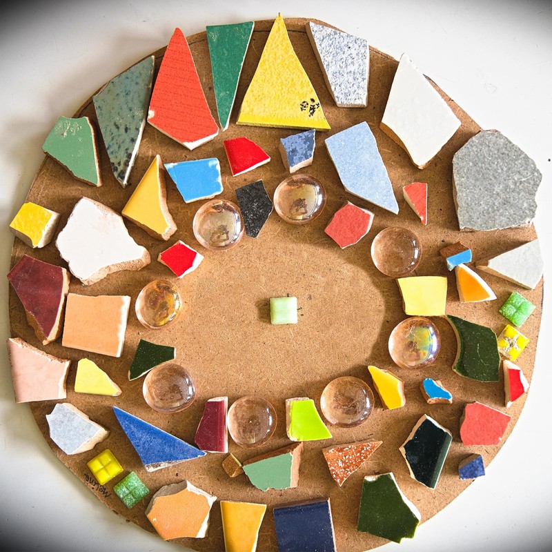 sourcing map 200g Ceramic Mosaic Tiles for Craft Supplies, Large