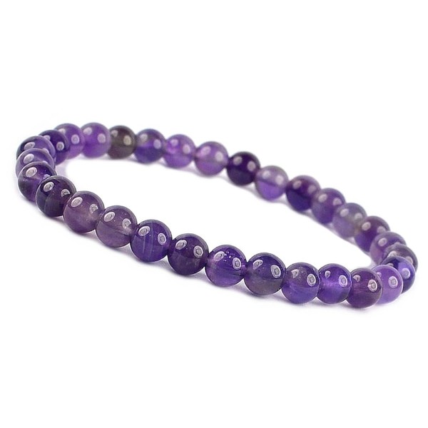 Unique Gems Chakra Armband Damen Perlenarmband echte 6mm Naturstein Perlen