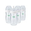 NUK Simply Natural Baby Bottle with SafeTemp, Anti-Colic Vent, and