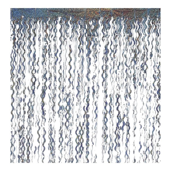 PATIKIL 2 Pack Party Backdrop Decoration, 1mx2m Tinsel Streamer Foil