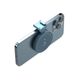 ShiftCam SnapShoe - Snap-on Cold Shoe Mount for Mounting Accessories - Magnetic Mount Snaps on to Any Phone (Blue Jay)