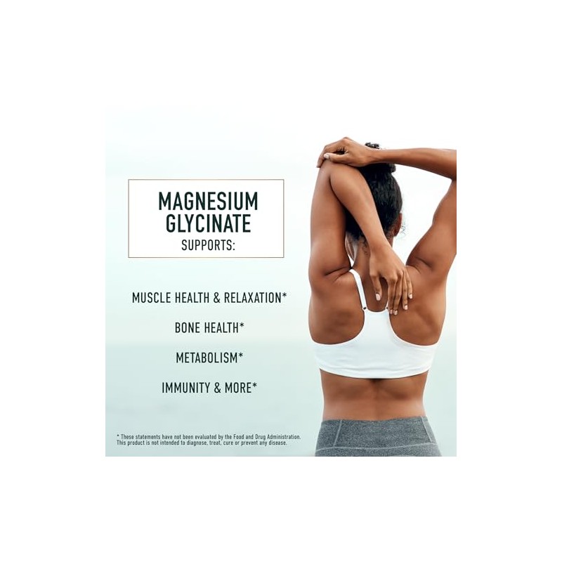 SMNutrition Glicinato de magnesio 400 mg Glicinato de magnesio quelado