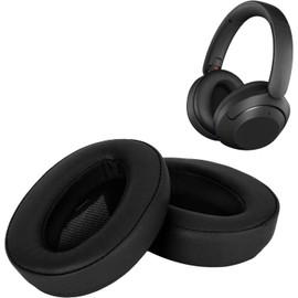Pomya Almohadillas de Repuesto para Auriculares WH XB910N, Espuma Viscoelástica de Alta Densidad y Piel de Proteína Suave, Aislamiento Ruido, Cómodas Almohadillas Gruesas para los Oídos (Negro)