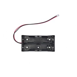 Premium 2x18650 Ba-ttery Holder Parallel Connector - Extended 72mm Capacity, UL94-HB PP Resin Case, Nickel-Plated Springs & Brass Rivets for 3.7V DIY Projects