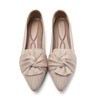 HIULYCENCE Flats for Women Pointed Toe Ballet Flats with Bow