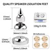 YYTCG Speaker Isolation Spikes, 316 Stainless Steel Anti-Vibration Feet for