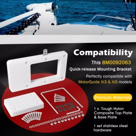 8M0092063 Quick-Release Mounting Bracket Kit for MotorGuide Xi series Xi3 Xi5