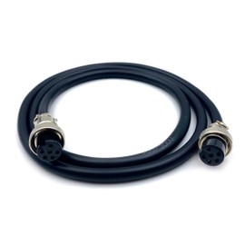 3.28ft GX16 6 Pin Cable Double Female Head Aviation Cordset, GX16 6 Pin Panel Mount Circular Metal Aviation Connector Adapter Female to Female Cable (1Meter)