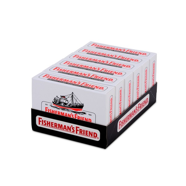 Fisherman's Friend Original Extra Strong Lozenges, Menthol, 38 Count (Pack of 6)