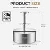 UFORU 4.5 Inch Burger Press,304 Stainless Steel Hamburger Patty Maker,Heavy