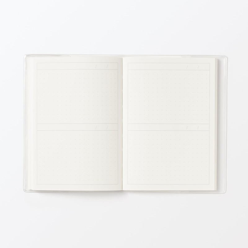 Mu-in Ryohin Blank Schedule Notebook without Dates Monthly/Daily A6 Monthly