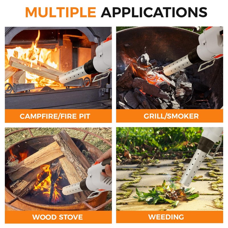 LIGO Cordless Fire Starter, 20V Charcoal Starter and Lighter, Chemical