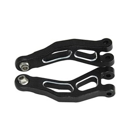 For ARRMA Mojave GROM 1/16 RC Car Aluminum Front Upper Suspension Arms Upgrade Parts Replace,CNC Machined Durable Suspension Linkage (Upper,Black)