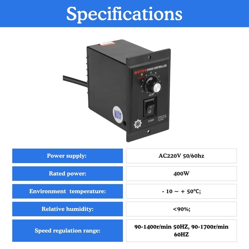Jadeshay Speed Controller 230 V, AC Motor Speed Regulator 400