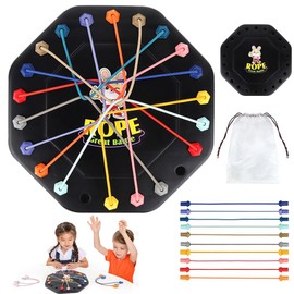 IKOPFLN 1 Stück strategie brettspiele,brainy knots spiel, Lernspielzeug zum Entfernen von Seilen, Knot Logic Game, Seil Entwirren Strategie Brettspiel, Puzzle Spiel mit gedrehten Seilen