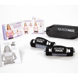 QVC Summers Squeeze Magic Set of 2- 1LB Grip Strength Weights w/ bag - Color: Black
