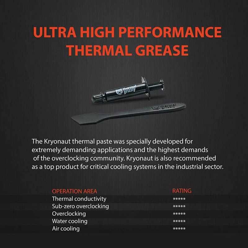 Thermal Grizzly Kryonaut 1g High Performance Thermal Paste