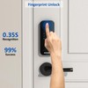 Amzloc Smart Door Lock,Fingerprint Keyless Entry Door Lock,Bluetooth App Control,Touchscreen