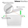 BigDean Pack of 4 15 L Storage Boxes with Lid,
