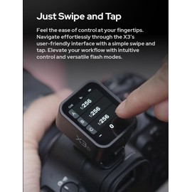 Godox X3C X3 C X3-C 𝗧𝗼𝘂𝗰𝗵𝘀𝗰𝗿𝗲𝗲𝗻 TTL Wireless Flash Trigger for Canon Camera, with TCM Conversion 2.4G 1/8000s HSS,Built-in 3.7V 850mAh Li-Ion Battery (X2T-C,XPro-C,XProII-C Upgrade Version)