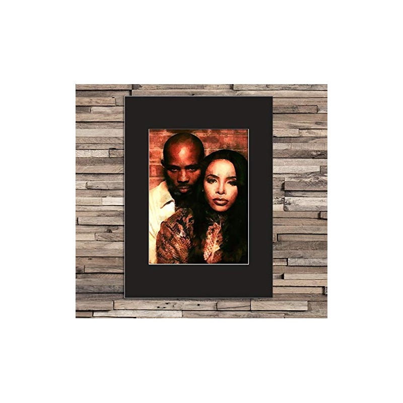 rpbdesign DMX Aaliyah Graphic Image Photo Picture 8x10 Mat 5x7