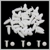 RATCHROLL 30Pcs White Plastic Rivets Splash Guard Fastener Push Type