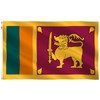 Double Sided Sri Lanka Flag Flag 3x5Ft New- 4 Rows