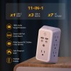 11-IN-1 USB Wall Charger Surge Protector with Night Light 7