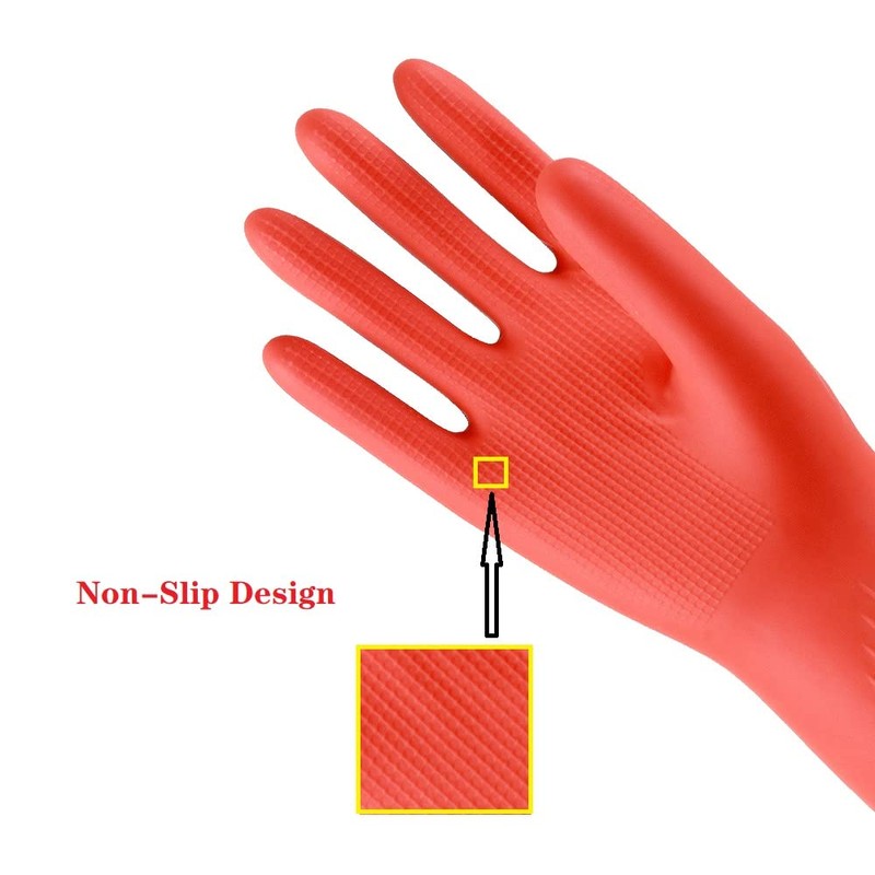 MIN-XL Rubber Dish Mitt Waterproof and Oil Resistant, Suitable for