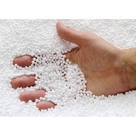 Posh Creations Foam Filling Bean Bag Refill, 75L, New White
