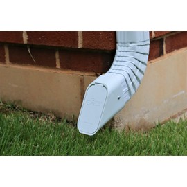GutterGate 3"x2" Type-B White Gutter Downspout Extension Accessory